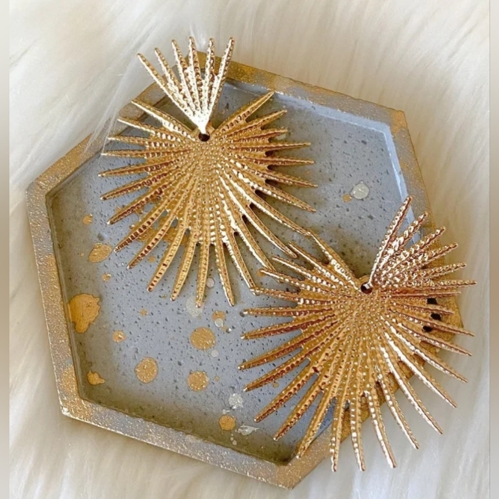 Sunburst Large Statement Earrings - image 4